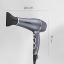 CARRERA AC Hair Dryer CRR 539 – 2200W Professional Hair Dryer with AC Motor, Ceramic Coating, Ionic Function, Cool Shot, and Styling Accessories