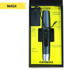 CARRERA 524 Hair Trimmer for Men & Women Integrated Spotlight for Precision Trimming Portable & Cordless Ideal for Small Facial Hair, Nose, Ears, Eyebrows, Sideburns etc Cutting length 0.4 mm, Silver