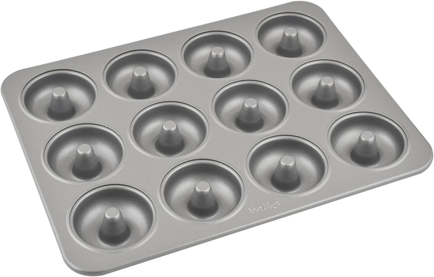 Prestige Mini Donut Pan | Non-Stick Baking Pan with 12 Cup | Donut Baking Tray | Grey - PR218616