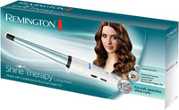 Remington Shine Therapy Curling Wand | Advanced Ceramic Coating Infused with Moroccan Argan Oil for Smooth, Shiny Curls – CI53W (White)