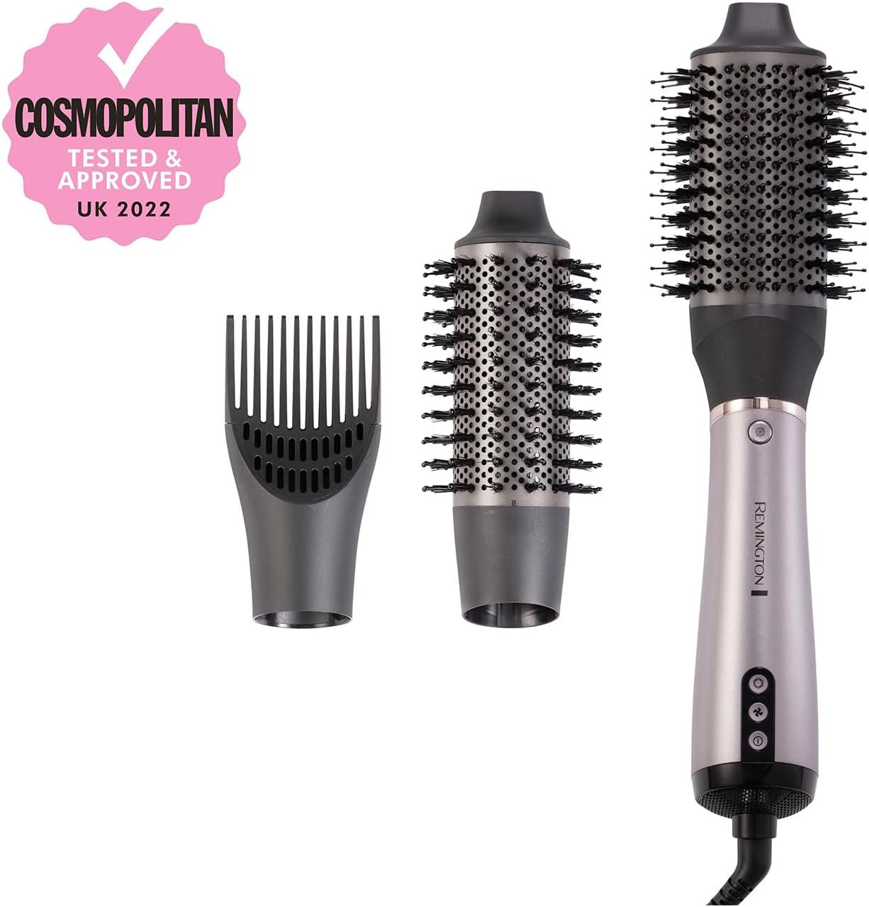 Remington PROluxe You Adaptive Air Styler | Intelligent Heat Control with Oval & Round Brushes for Personalized Styling – AS9880