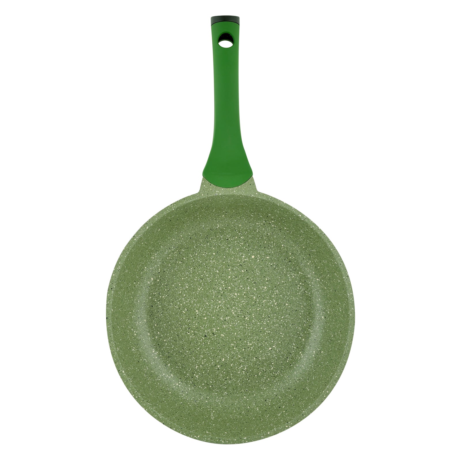Prestige Essentials Granite Non-Stick Fry Pan 24cm | Induction Compatible Cast Aluminium Frying Pan | Green - PR81101