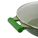 Prestige Essentials Wok Pan 32 Cm | Induction Compatible Non Stick Pan | Granite Coted Cooking Pot | Green - PR81118
