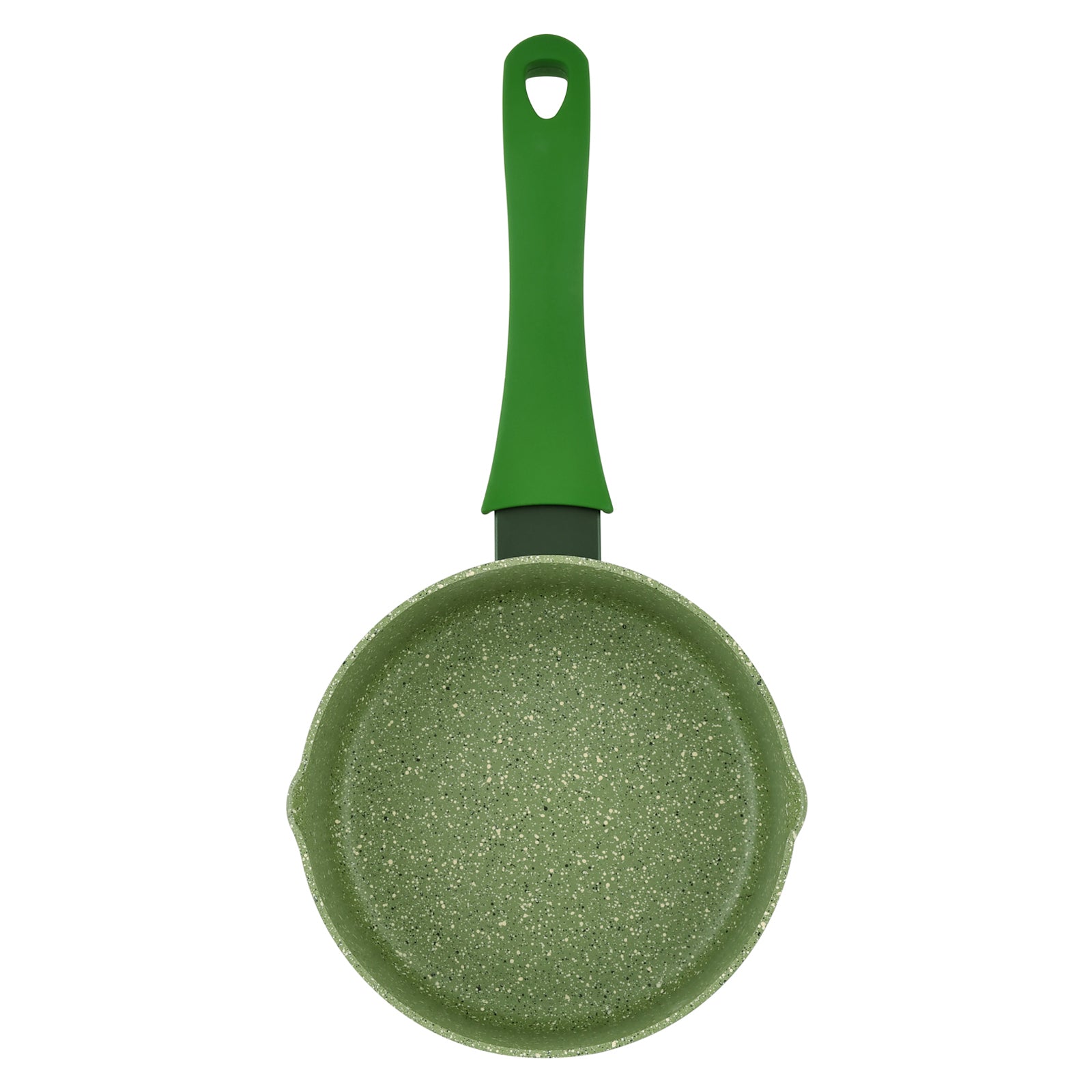 Prestige Essentials Granite Milk Pan 14Cm | Granite Coated Pan for Milk | Cast Aluminium Cookware | Green - PR81120