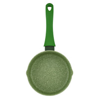 Prestige Essentials Granite Milk Pan 14Cm | Granite Coated Pan for Milk | Cast Aluminium Cookware | Green - PR81120