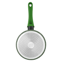Prestige Essentials Granite Milk Pan 18Cm | Granite Coated Pan for Milk | Cast Aluminium Cookware | Green - PR81122
