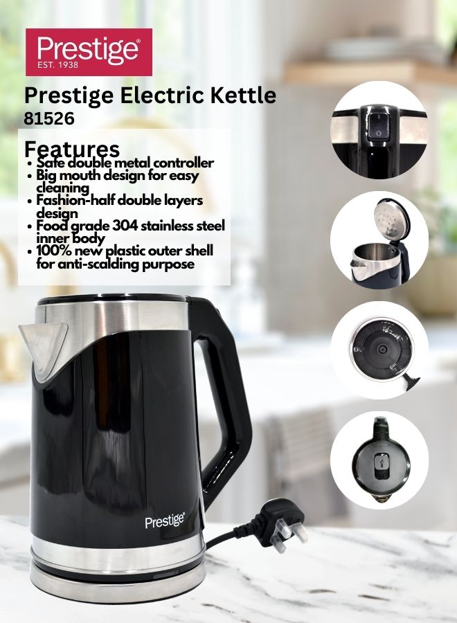 Prestige 1.8 Litre Double-Layer Insulated Stainless Steel Electric Kettle | PR81526