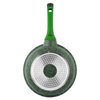 Prestige Essentials Granite 12 Piece Non-Stick Cast Aluminium Cookware sets | Induction Compatible Pots and Pans Set | Green - PR80963