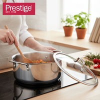 Prestige Infinity Tri Ply Stainless Steel 28cm Casserole With Lid | Induction + all hob suitable | PFOA Free | PR81194