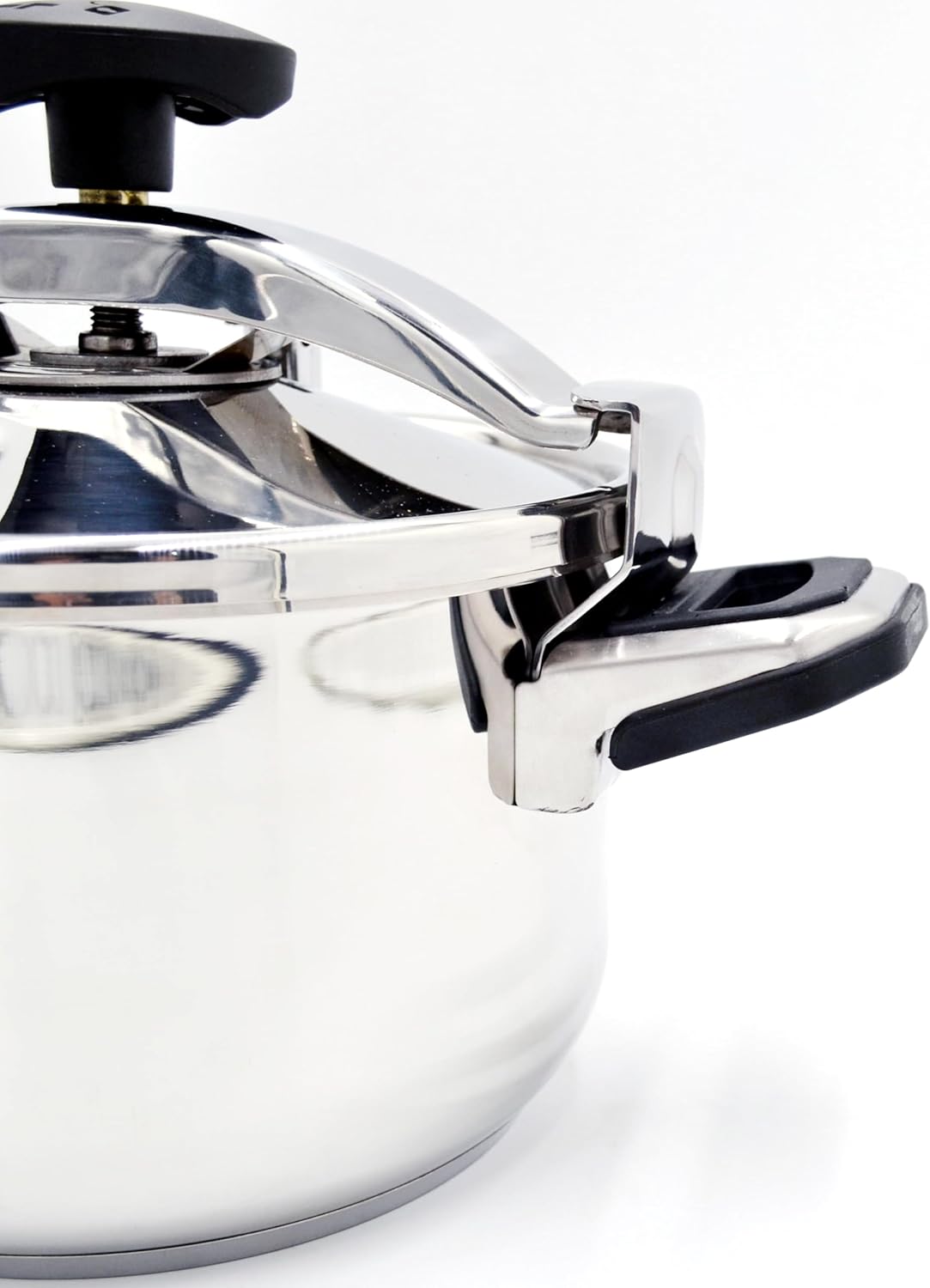 Korkmaz Pressa Stainless Steel Pressure Cooker 5L | Aluminium Capsul Base Turkish Pressure Cooker with Heavy Lid | Induction Compatible Tri-Ply Bottom Cooker | KA773-03