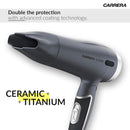 CARRERA 532 Professional Hair Dryers for Men & Women | Hairdryers - Styling Nozzle-Diffuser, Blow Dry, Hot-Cold Air, DC 1600 Watts-Grey