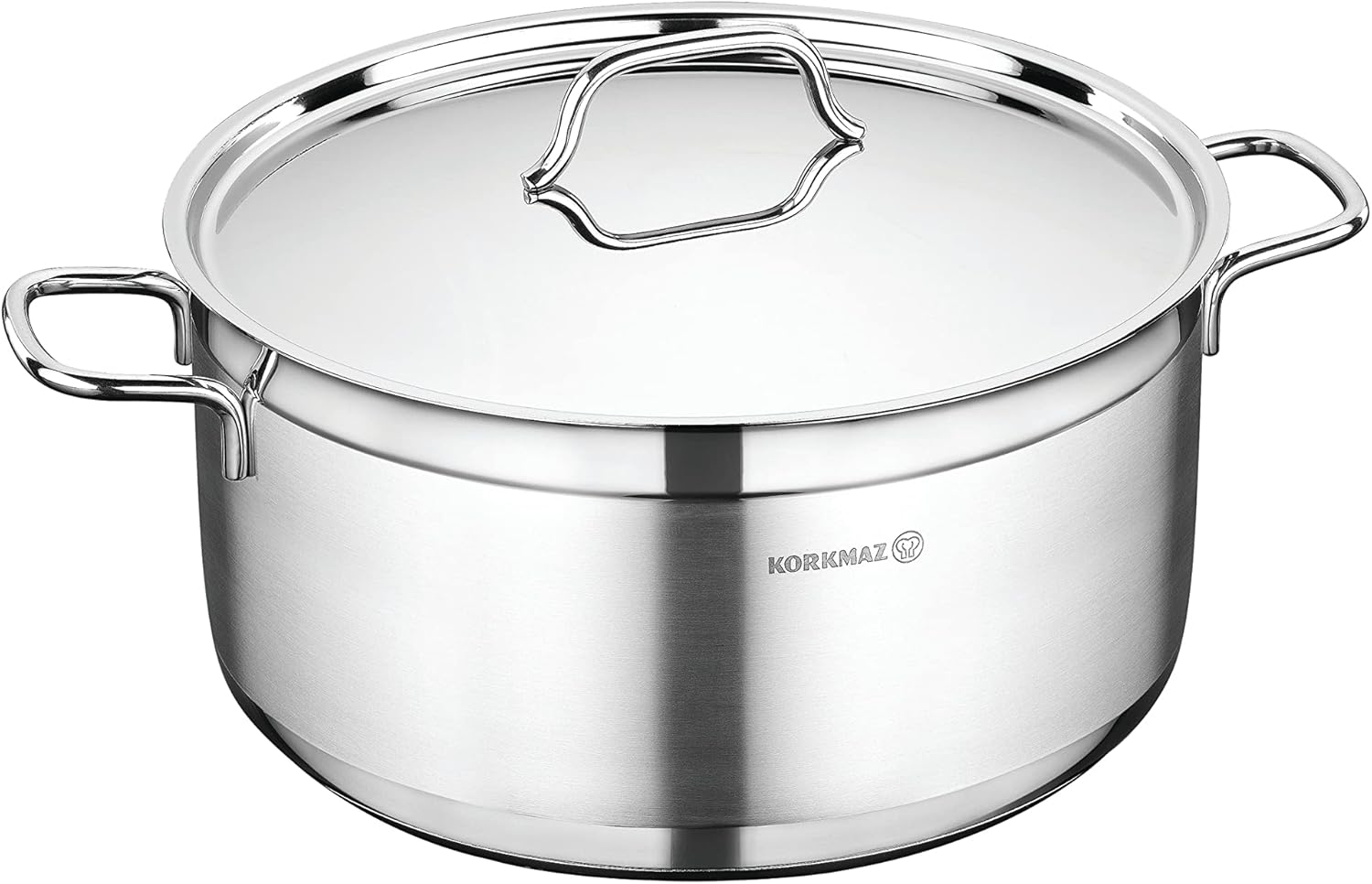 Korkmaz Alfa Plus Couscous 10 Pcs Stainless Steel Cookware Set | Induction Compatible Tri-Ply Bottom Pots and Pans Set | Silver - KA1998