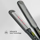 CARRERA CRR634 Infrared Ionic Hair Straightener – Professional Ceramic Flat Iron with Adjustable Temperature, Frizz-Free Styling, Auto Shut-Off & Overheat Protection, Lock Function