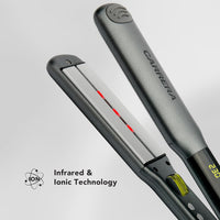 CARRERA CRR634 Infrared Ionic Hair Straightener – Professional Ceramic Flat Iron with Adjustable Temperature, Frizz-Free Styling, Auto Shut-Off & Overheat Protection, Lock Function