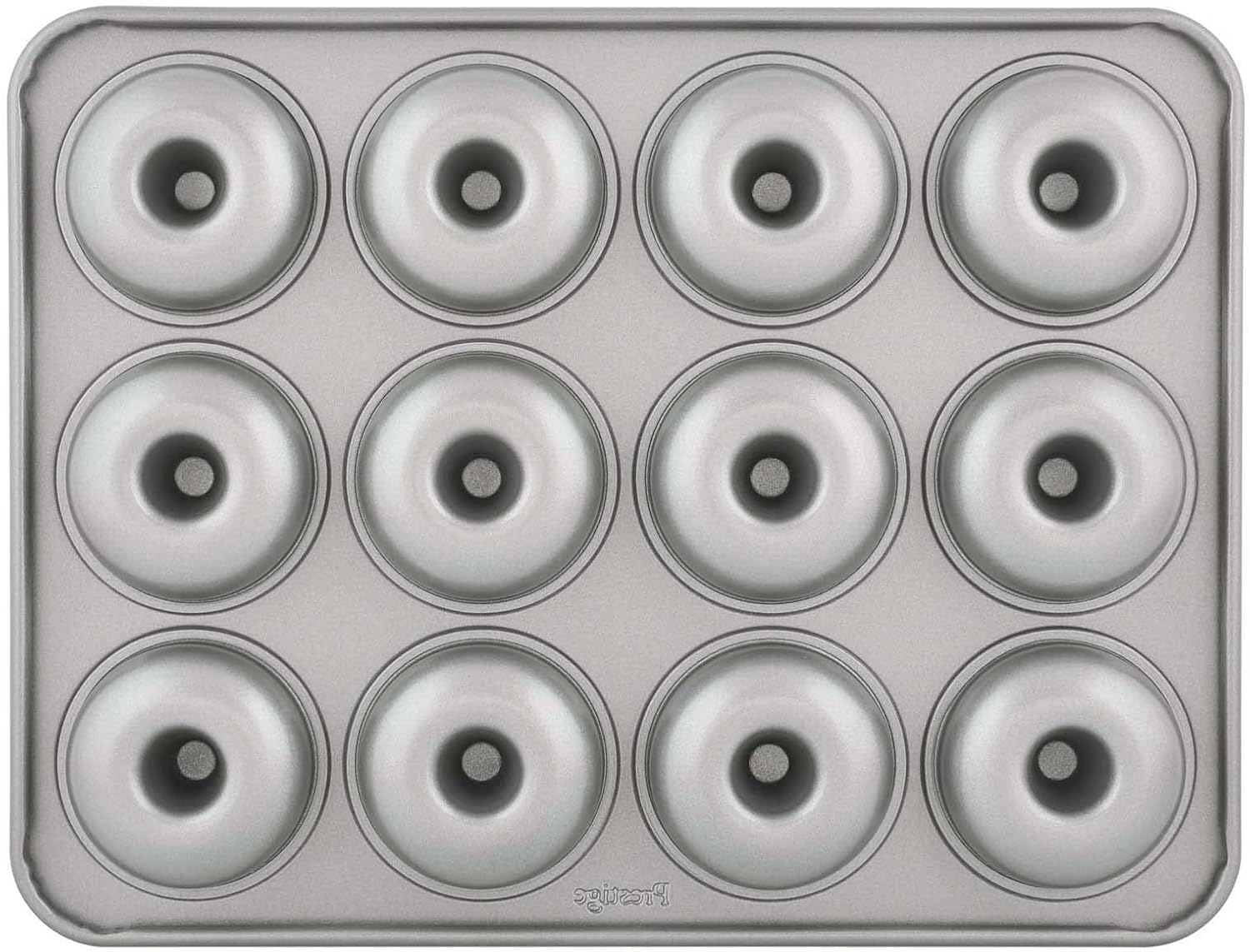 Prestige Mini Donut Pan | Non-Stick Baking Pan with 12 Cup | Donut Baking Tray | Grey - PR218616