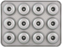 Prestige Mini Donut Pan | Non-Stick Baking Pan with 12 Cup | Donut Baking Tray | Grey - PR218616