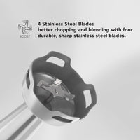 CARRERA 1000W Stick Blender, 4-in-1 Hand Blender & Grinder – Stainless Steel, Full Copper DC Motor, Turbo, LED Display, For Soups, Smoothies, Chutneys, Baby Food – CRR453, 2-Year Warranty