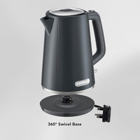 CARRERA Kettle CRR 549 – 2200W Electric Kettle with 1.7L Capacity, STRIX Controller, Boil-Dry Protection & 360° Swivel Base