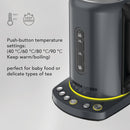 CARRERA Electric Kettle № 550 – 2000-2400W Stainless Steel Kettle with Adjustable Temperature, Keep Warm Function & LED Display