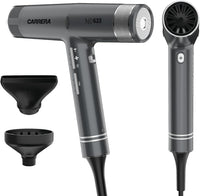 CARRERA BLDC Hair Dryer No 633-110,000 RPM Brushless Motor, 2000W Power Boost, Magnetic Styling Nozzle & Diffuser, Auto-Clean Function, Lightweight Design
