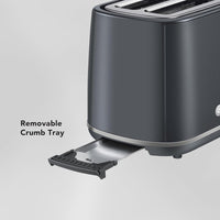 CARRERA Toaster CRR563 – 2-Slice Toaster with 7 Browning Settings, Wide Slots, Reheat & Defrost Function, and Automatic Shut-Off