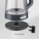 CARRERA Glass Kettle CRR649– 2200W Electric Kettle with 1.7L Heat-Resistant Glass Jug, STRIX Controller & Boil-Dry Protection