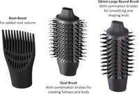 Remington PROluxe You Adaptive Air Styler | Intelligent Heat Control with Oval & Round Brushes for Personalized Styling – AS9880