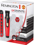 Remington Manchester United G4 Graphite Series Groomer | 9-in-1 Multi Grooming Kit for Face & Body | Cordless Use – PG4005