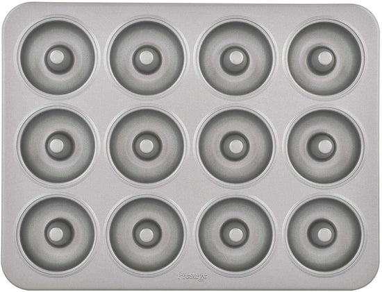 Prestige Mini Donut Pan | Non-Stick Baking Pan with 12 Cup | Donut Baking Tray | Grey - PR218616