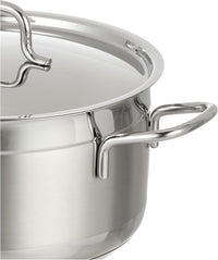 Korkmaz Alfa Plus 11 Pieces Stainless Steel Cookware Set | Induction Compatible Tri-Ply Bottom Pots and Pans Set | Silver - KA1610