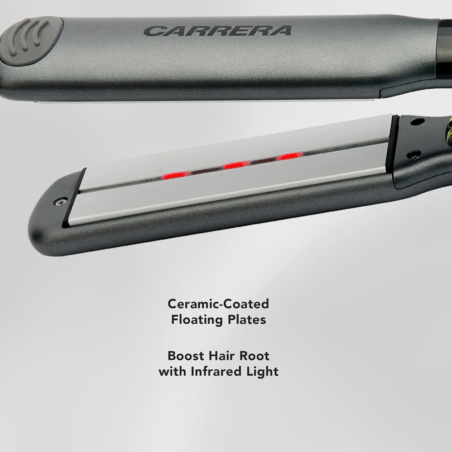 CARRERA CRR634 Infrared Ionic Hair Straightener – Professional Ceramic Flat Iron with Adjustable Temperature, Frizz-Free Styling, Auto Shut-Off & Overheat Protection, Lock Function