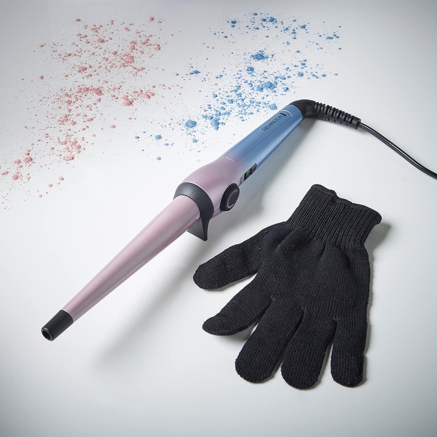 Remington Mineral Glow Curling Wand | Advanced Ceramic Coating for Smooth, Shiny Curls with Even Heat Distribution – CI5408