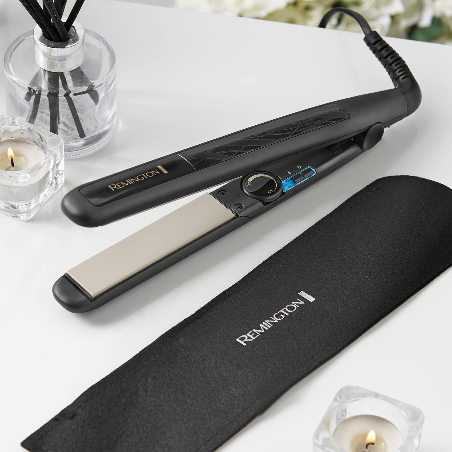 Remington Ceramic Straight 230 Hair Straightener | Anti-Static Plates with Adjustable Temperature Settings up to 230°C – S3500
