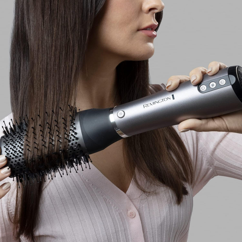 Remington PROluxe You Adaptive Air Styler | Intelligent Heat Control with Oval & Round Brushes for Personalized Styling – AS9880