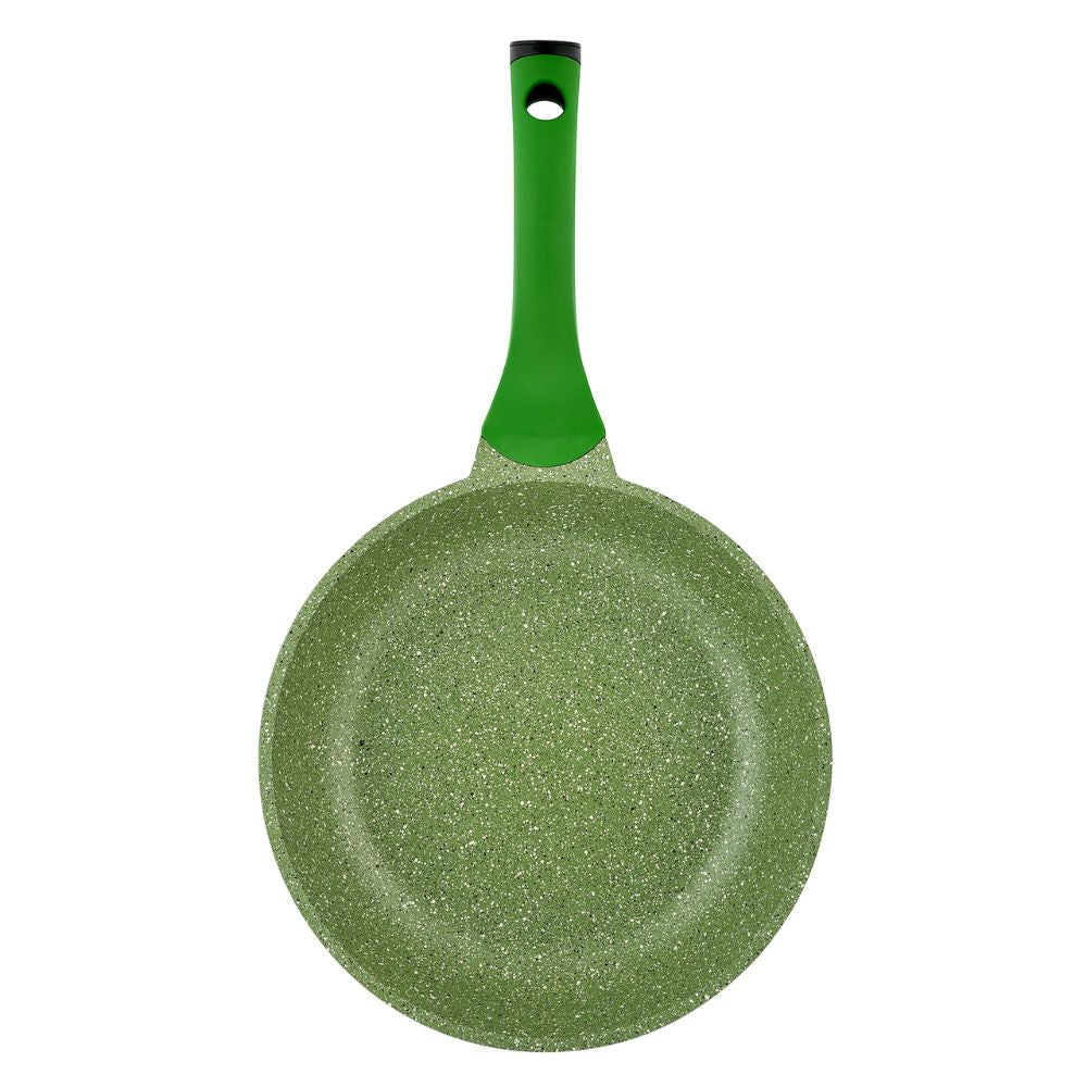 Prestige Essentials Granite 12 Piece Non-Stick Cast Aluminium Cookware sets | Induction Compatible Pots and Pans Set | Green - PR80963