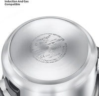Prestige Svachh FLIP-ON SS Pressure Cooker 22 cm-5 L with Glass Lid | MPF20157