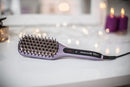 Remington Keratin Radiance Sleek & Smooth Heated Brush | Anti-Frizz Styling Tool with Advanced Ceramic & Keratin Coating | Quick Heat-Up & Shine Boost Technology – RECB7401