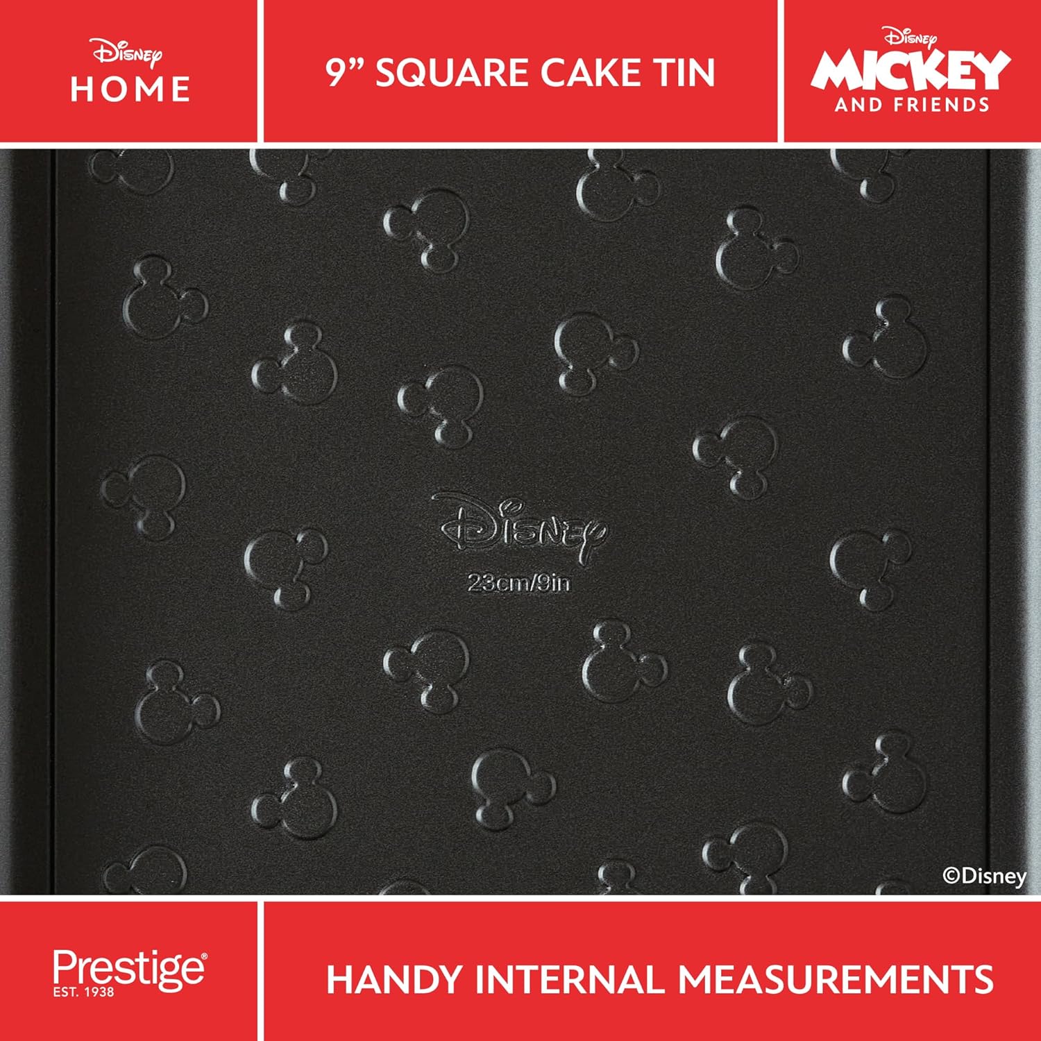 Prestige X Disney Bakeware Square Cake Tin 9" | PR48800