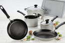 Farberware Cookstart Diamond Max Nonstick Cookware Pots and Pans Set | Nonstick Cookware Sets 15 Piece - Silver