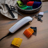 Remington Color Cut Hair Clipper | Corded Haircut Kit with 9 Color Combs for Easy Length Selection – HC5035