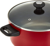 Prestige Classique 16 Piece Non stick cookware Set | Non Stick Cooking Pan Set | 2 Fry Pans, 2 Casseroles, 2 Saucepan, Kadai, 3 Glass Lids, Cutting Board & 5 Spatulas | PR21234