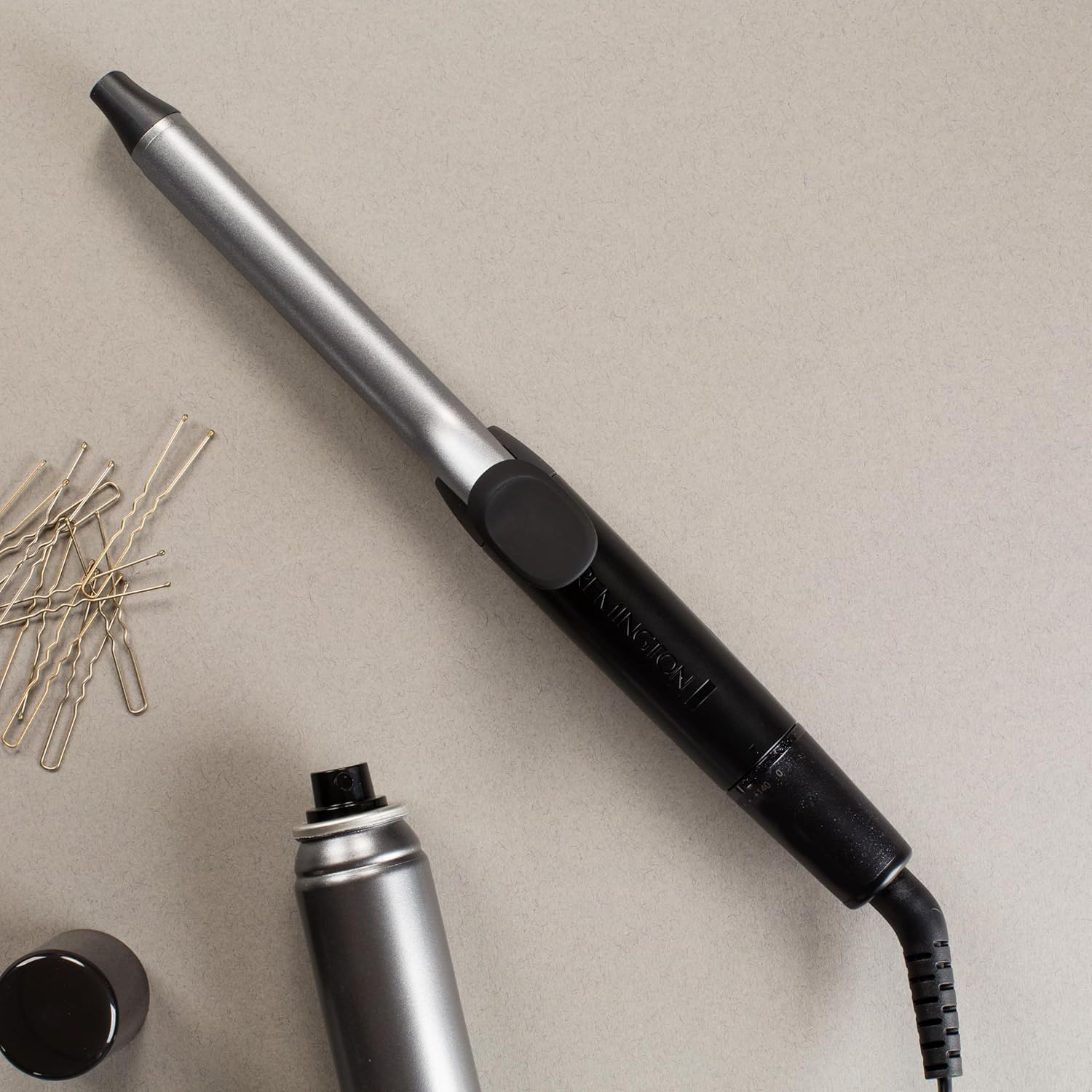 Remington Pro Spiral Curl Tong | 19mm Titanium Ceramic Barrel for Defined, Long-Lasting Curls – CI5519