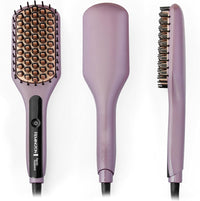 Remington Keratin Radiance Sleek & Smooth Heated Brush | Anti-Frizz Styling Tool with Advanced Ceramic & Keratin Coating | Quick Heat-Up & Shine Boost Technology – RECB7401