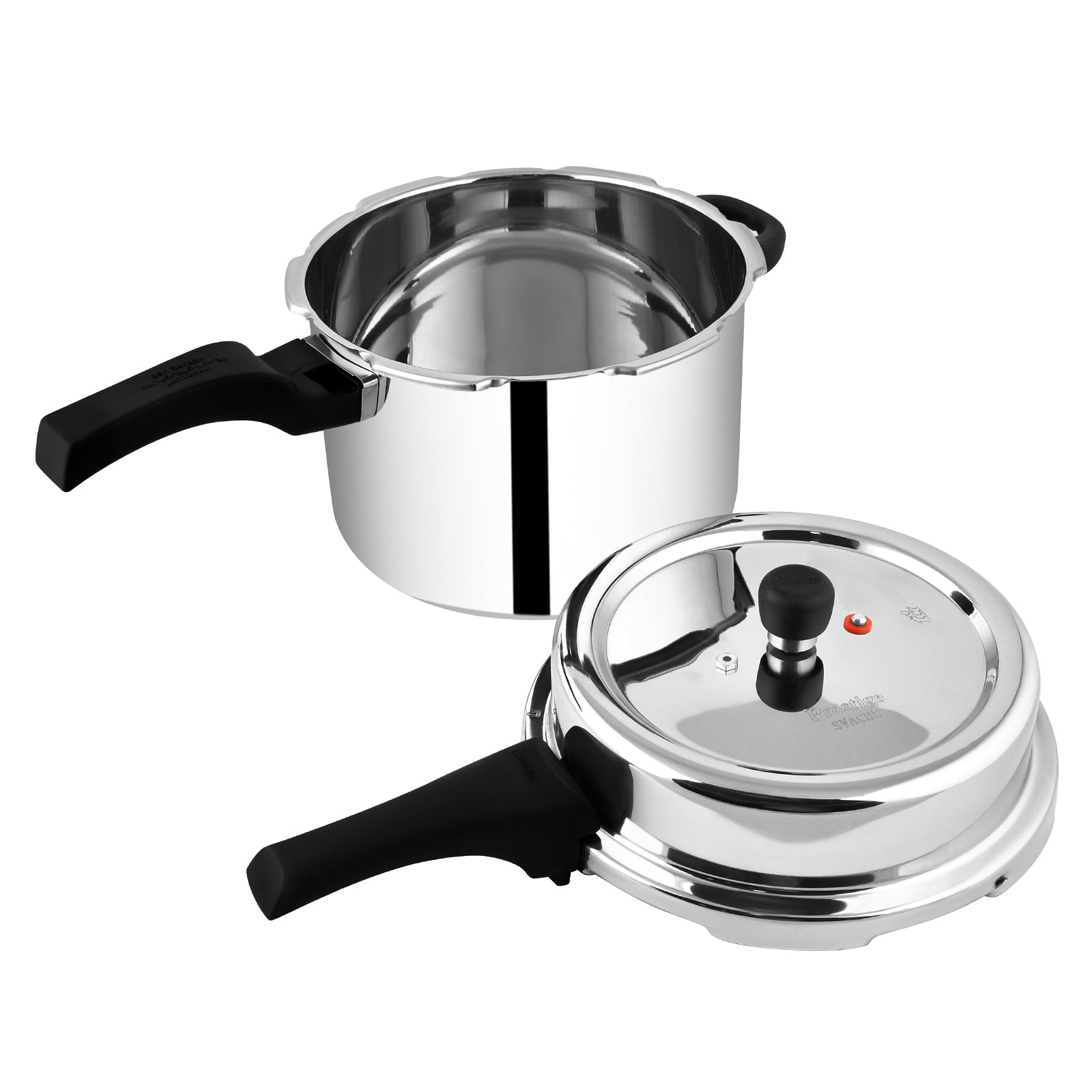 Prestige Stainless Steel Deluxe Alpha Svachh 8L Pressure Cooker | MPD20253