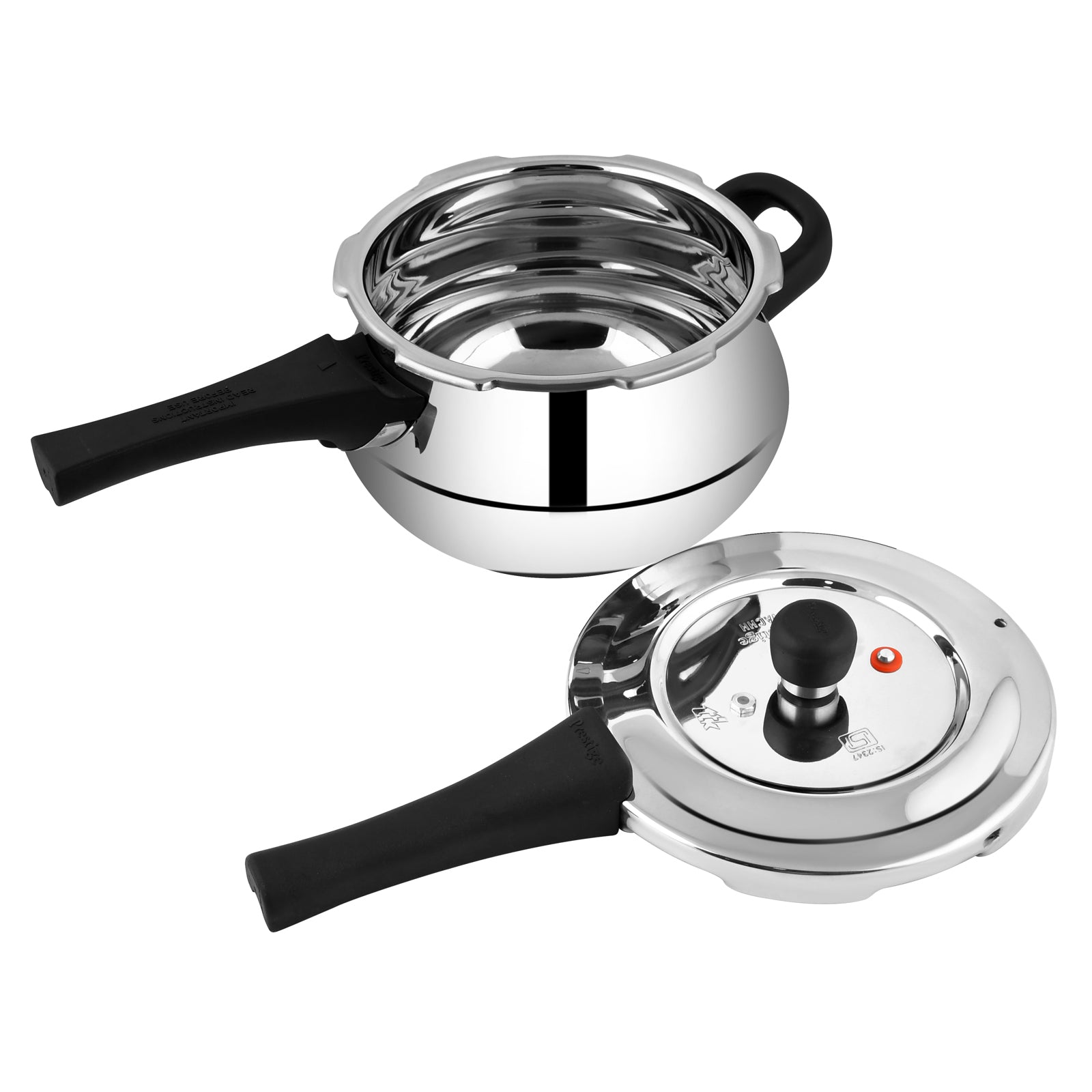 Prestige Stainless Steel Deluxe Alpha Svachh Mini Handi 3 Ltr Pressure Cooker | MPD20267