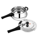 Prestige Stainless Steel Deluxe Alpha Svachh Junior Handi 4 Ltr Pressure Cooker | MPD20268