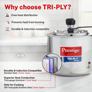 Prestige 3 L Tri-Ply Svachh Inner Lid Pressure Cooker | MPP20714
