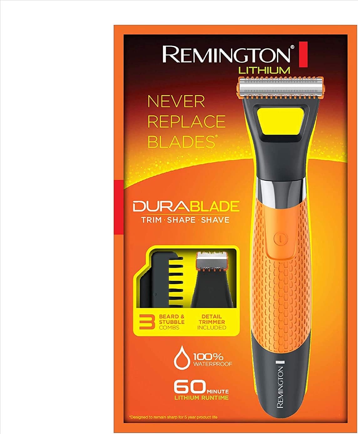 Remington Durablade Hybrid Trimmer & Shaver | Cordless Beard, Face & Body Groomer with Long-Lasting Blades – MB050