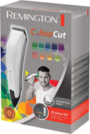 Remington Color Cut Hair Clipper | Corded Haircut Kit with 9 Color Combs for Easy Length Selection – HC5035
