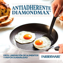 Farberware Cookstart Diamond Max Nonstick Cookware Pots and Pans Set | Nonstick Cookware Sets 15 Piece - Silver